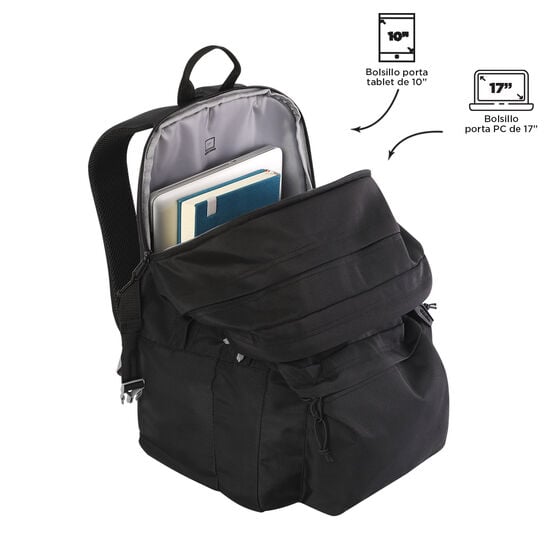 totto Mochila Molyk - Negro Promoción por tiempo limitado