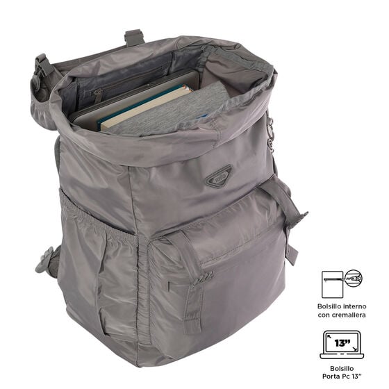 totto Mochila plegable Collapse - Titanium Promoción trimestral