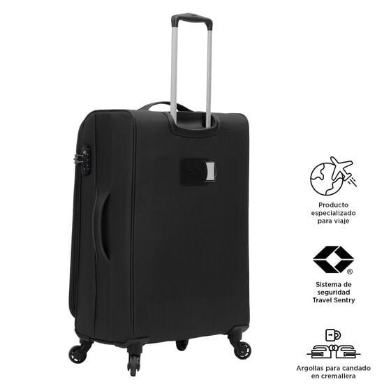 totto Maleta Travel Lite M - Negro Limitado a 3 días
