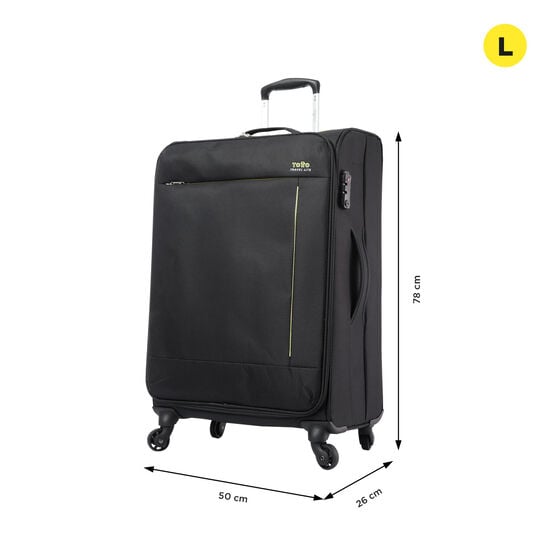 totto Maleta Travel Lite L - Negro Ahorra y exporta