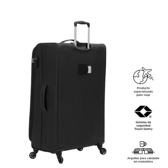 totto Maleta Travel Lite L - Negro Ahorra y exporta