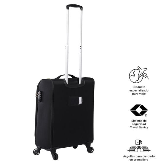 totto Maleta Travel Lite S - Negro Descuentos del mes