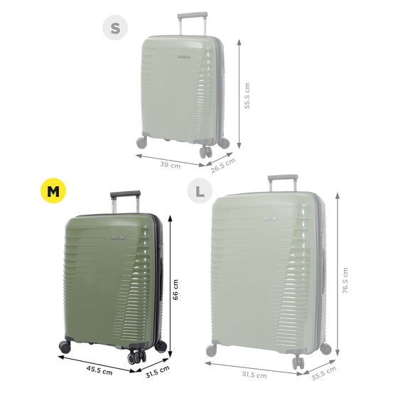 totto Maleta Traveler M - Verde Precios de Black Friday