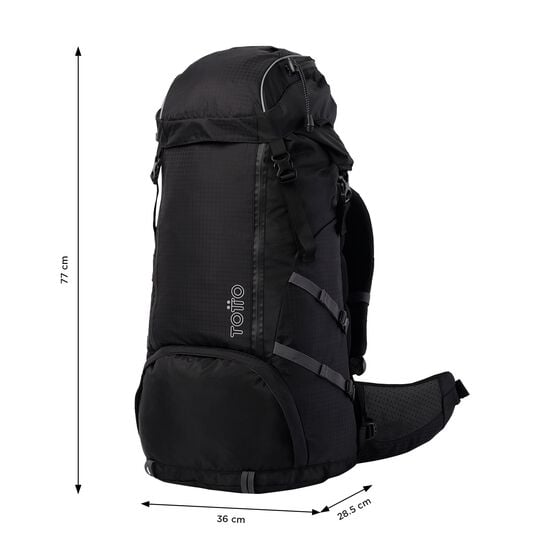 totto Mochila Summit 75 - Negro Ventas relámpago