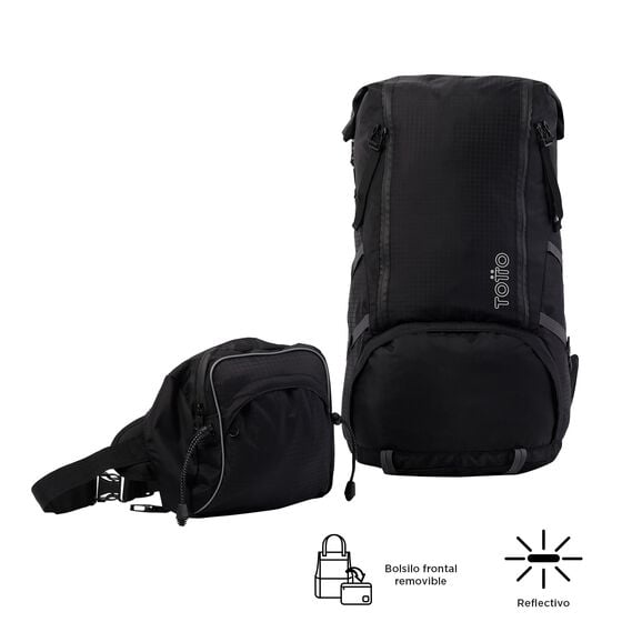 totto Mochila Summit 75 - Negro Ventas relámpago