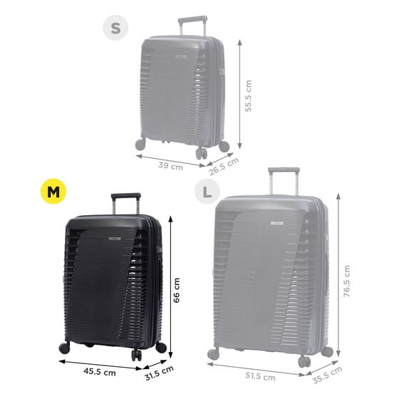 totto Maleta Traveler M - Negro En oferta