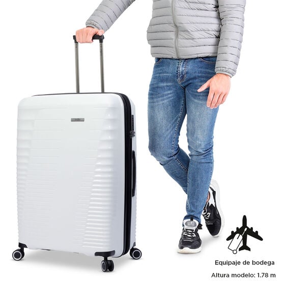 totto Maleta Traveler L - Blanco Libre de impuestos