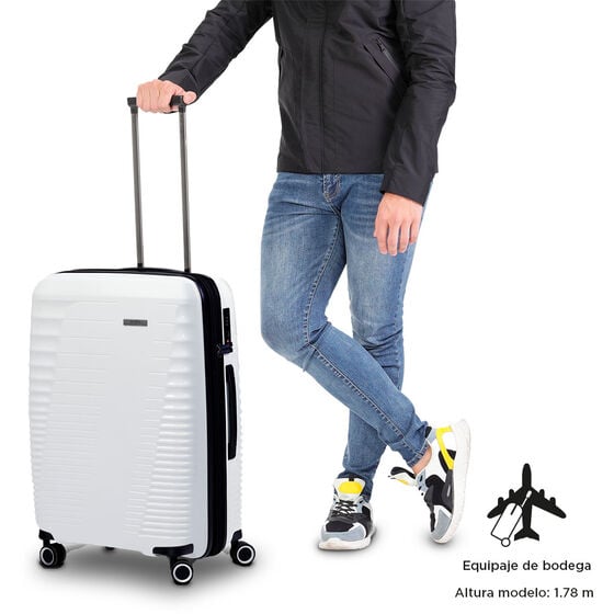 totto Maleta Traveler M - Blanco Oferta exclusiva