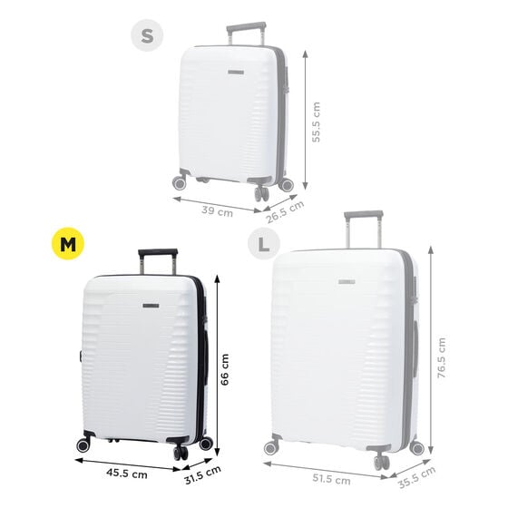 totto Maleta Traveler M - Blanco Oferta exclusiva