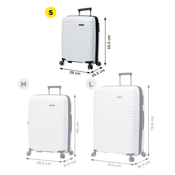 totto Maleta Traveler S - Blanco Precio ultrabajo