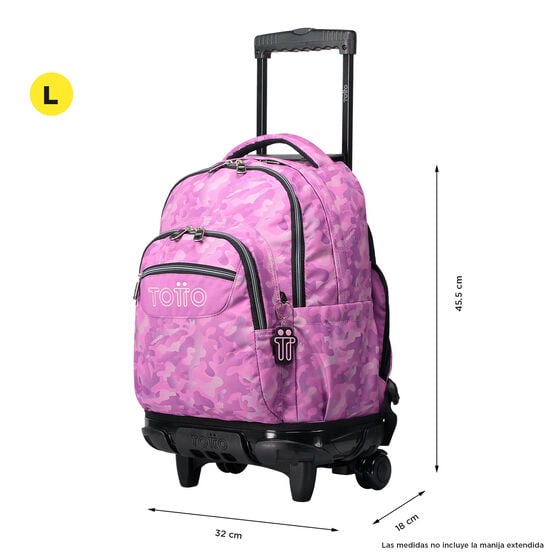 totto Mochila Renglones - Camuflaje rosa Rebajas top