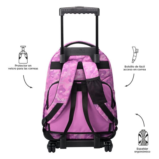 totto Mochila Renglones - Camuflaje rosa Rebajas top