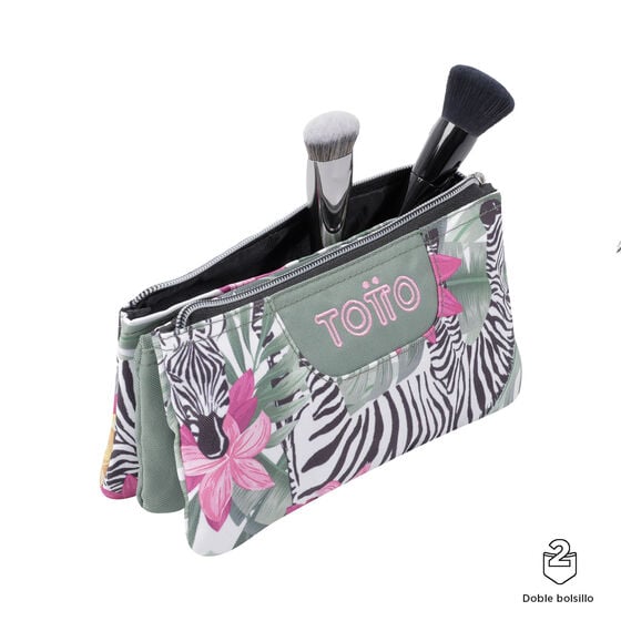 totto Estuche Tablero - Tropical Cebras Grandes ahorros