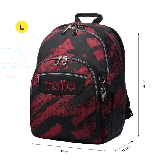 totto Mochila Crayoles - Tiza roja Rebajas de fin de temporada