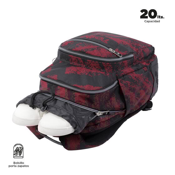 totto Mochila Crayoles - Tiza roja Rebajas de fin de temporada