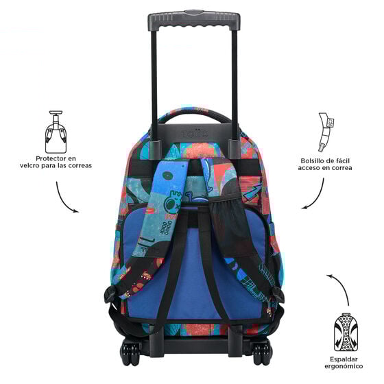 totto Mochila Renglones - Cyber Monstruos Ofertas