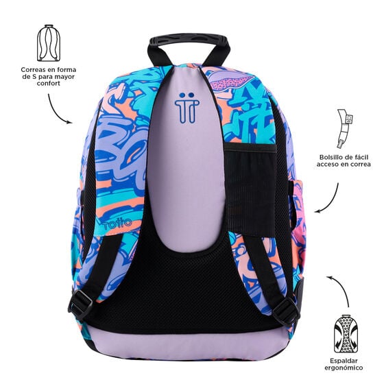 totto Mochila Crayoles - Broad Mejor oferta