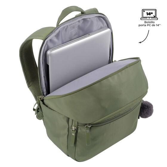 totto Mochila Adelaide 3 - 2.0 Verde Promoción por tiempo limitado