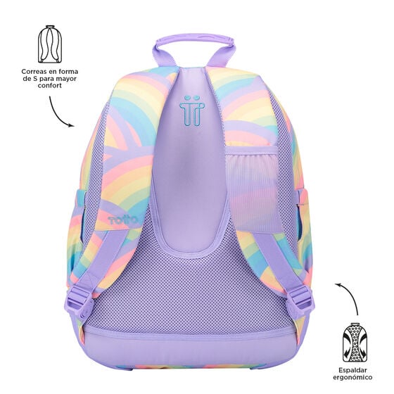 totto Mochila Crayoles - Arcoíris Liquidación