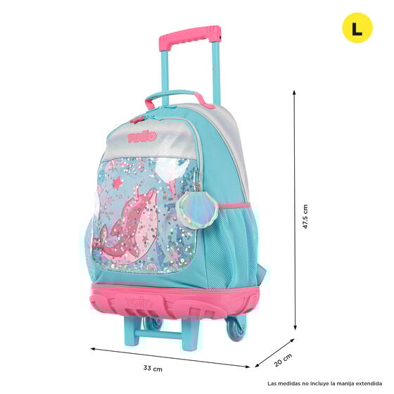 totto Mochila de ruedas Pink Ocean L Outlet