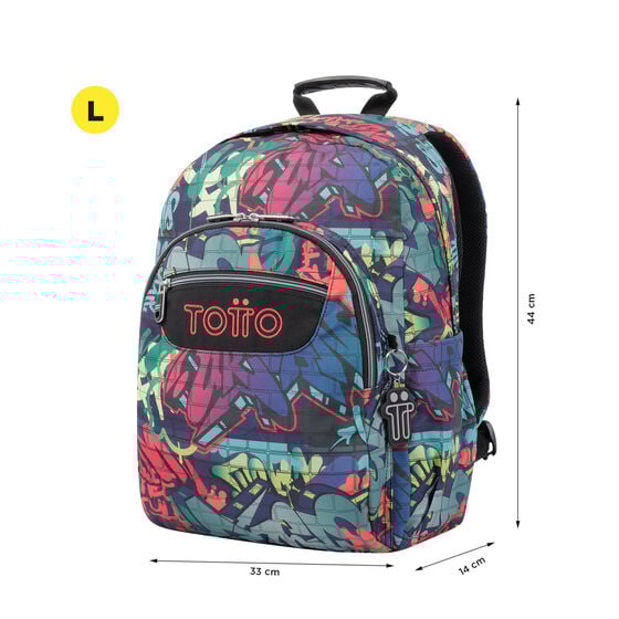 totto Mochila Acuareles - Graffiti Rebajas baratas