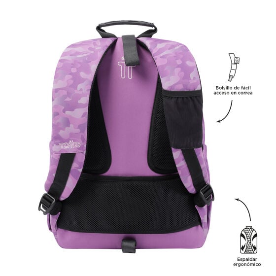 totto Mochila Acuareles - Camuflaje rosa Rebajas top