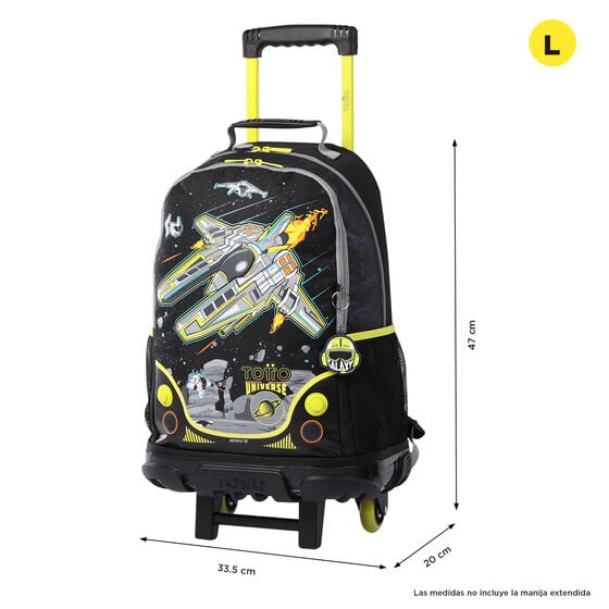 totto Mochila de ruedas Spaceship L Oferta especial