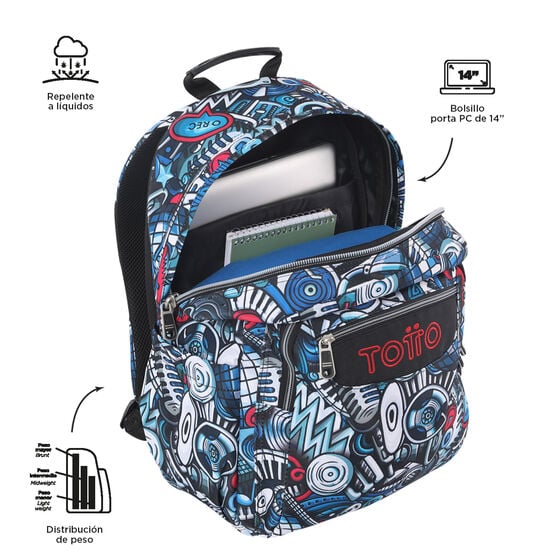 totto Mochila Acuareles - Musika Precios de Black Friday