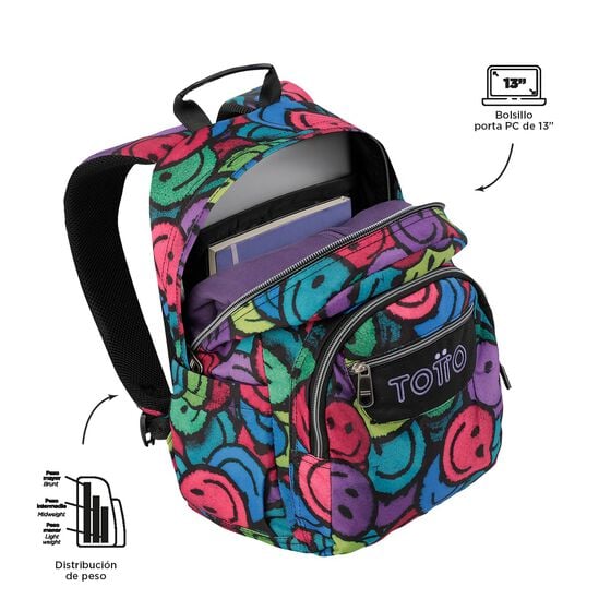 totto Mochila Gommas - Emojis Los más vendidos