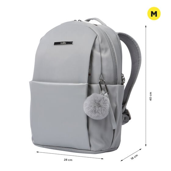 totto Mochila Adelaide 1 - Silver Mejor oferta