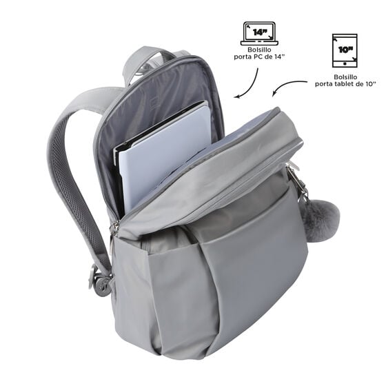 totto Mochila Adelaide 1 - Silver Mejor oferta