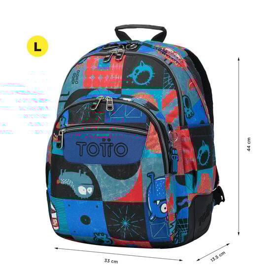 totto Mochila Crayoles - Cyber monstruos COMPRAR AHORA