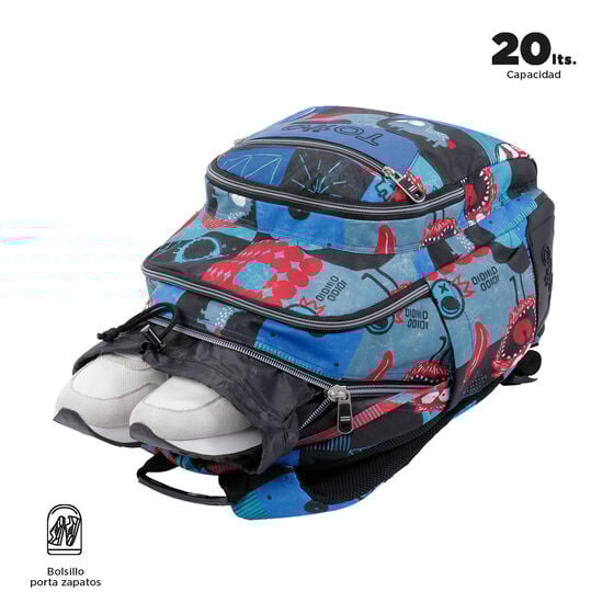 totto Mochila Crayoles - Cyber monstruos COMPRAR AHORA