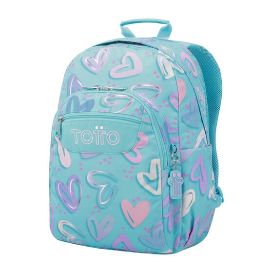 totto Mochila Acuareles - Corazones pintados Oferta exclusiva