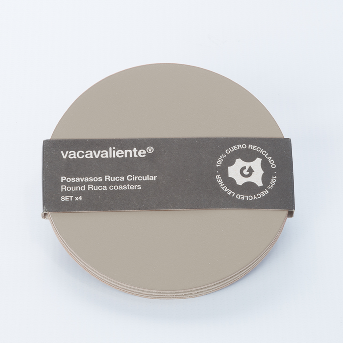 vacavaliente | Posavasos x4 Ruca Circular Ash Precio ultrabajo