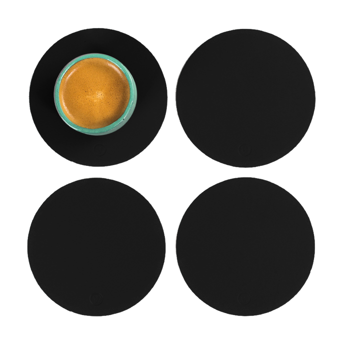 vacavaliente | Posavasos x4 Ruca Circular Black 2025