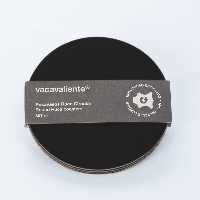 vacavaliente | Posavasos x4 Ruca Circular Black 2025