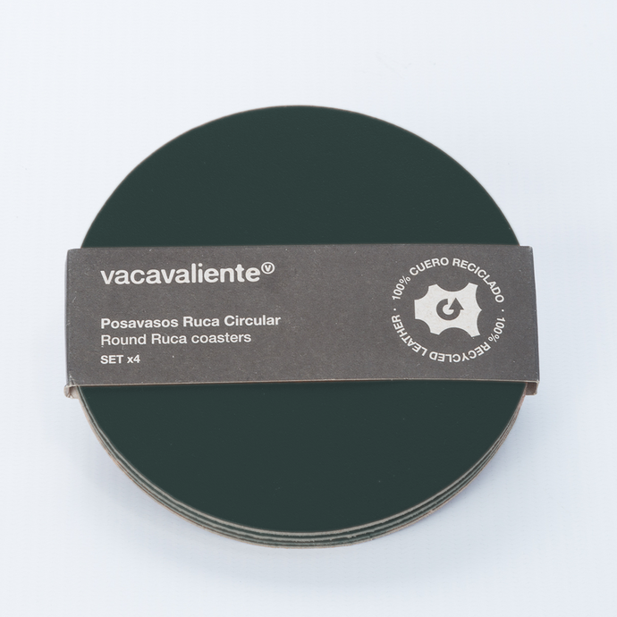 vacavaliente | Posavasos x4 Ruca Circular Amazonia Green En línea