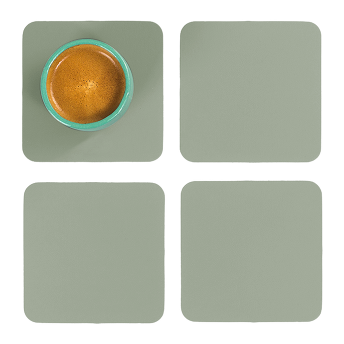 vacavaliente | Posavasos x4 Ruca Cuadrado Sage Green En oferta
