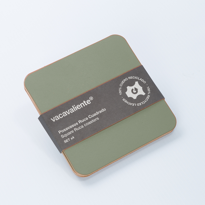 vacavaliente | Posavasos x4 Ruca Cuadrado Sage Green En oferta