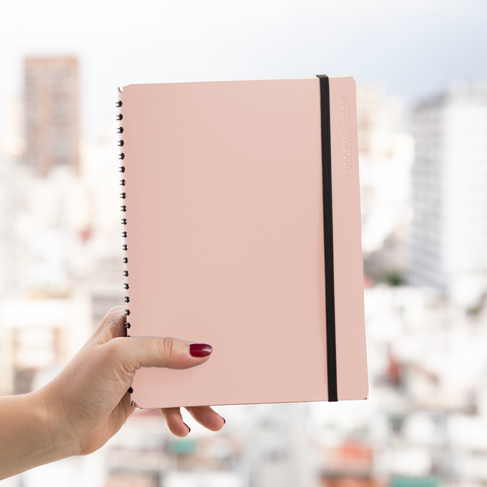 vacavaliente | Libreta Plein Air Rayado A5 Pink Sand Precios de Black Friday