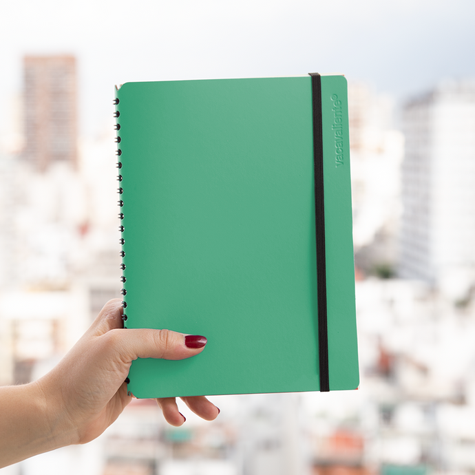 vacavaliente | Libreta Plein Air Rayado A5 Lotus Green En oferta
