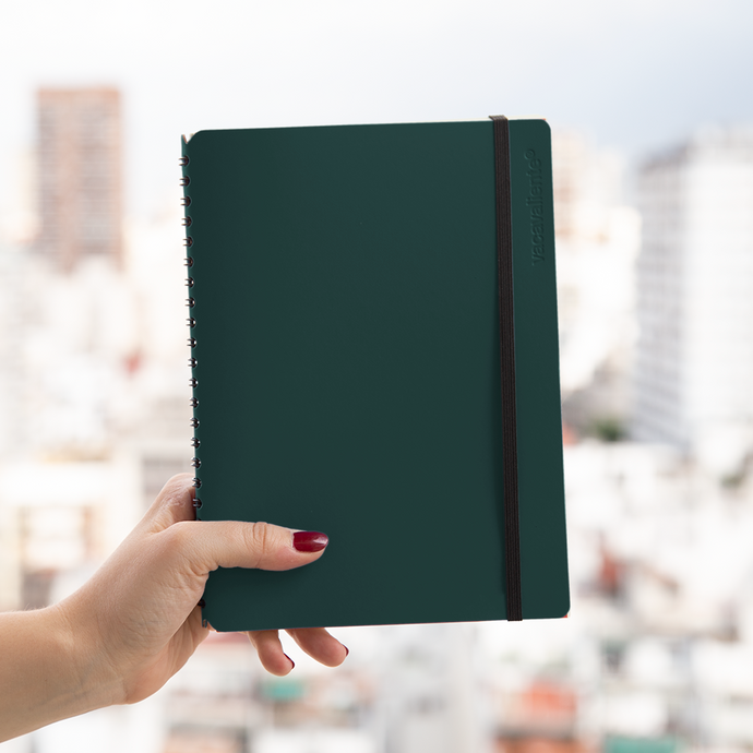 vacavaliente | Libreta Plein Air Rayado A5 Amazonia Green Libre de impuestos