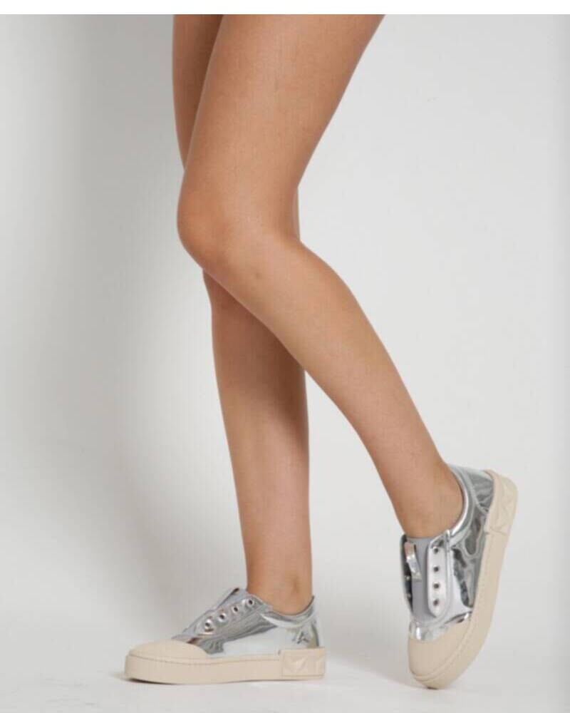 viceversa CHAMPION PLATEADO Y BLANCO CON DETALLES Venta caliente