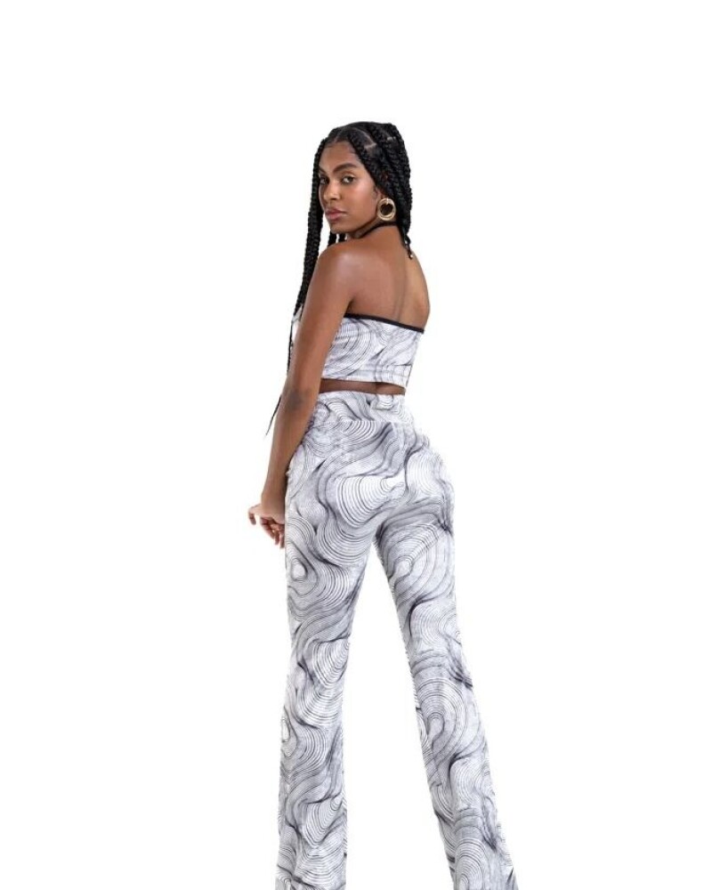 viceversa CONJUNTO TOP Y PANTALON COLOR ESTAMPADO BY LA BELLAMAFIA Liquidación