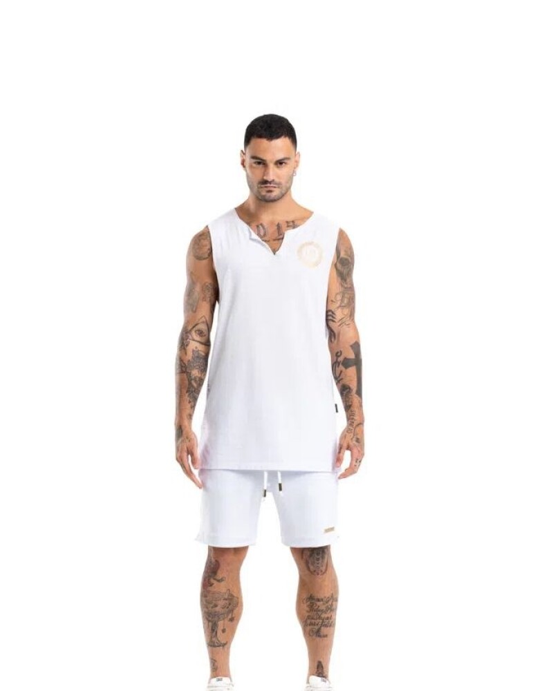 viceversa MUSCULOSA COLOR BLANCO DE ALGODON BY LA MAFIA Libre de impuestos
