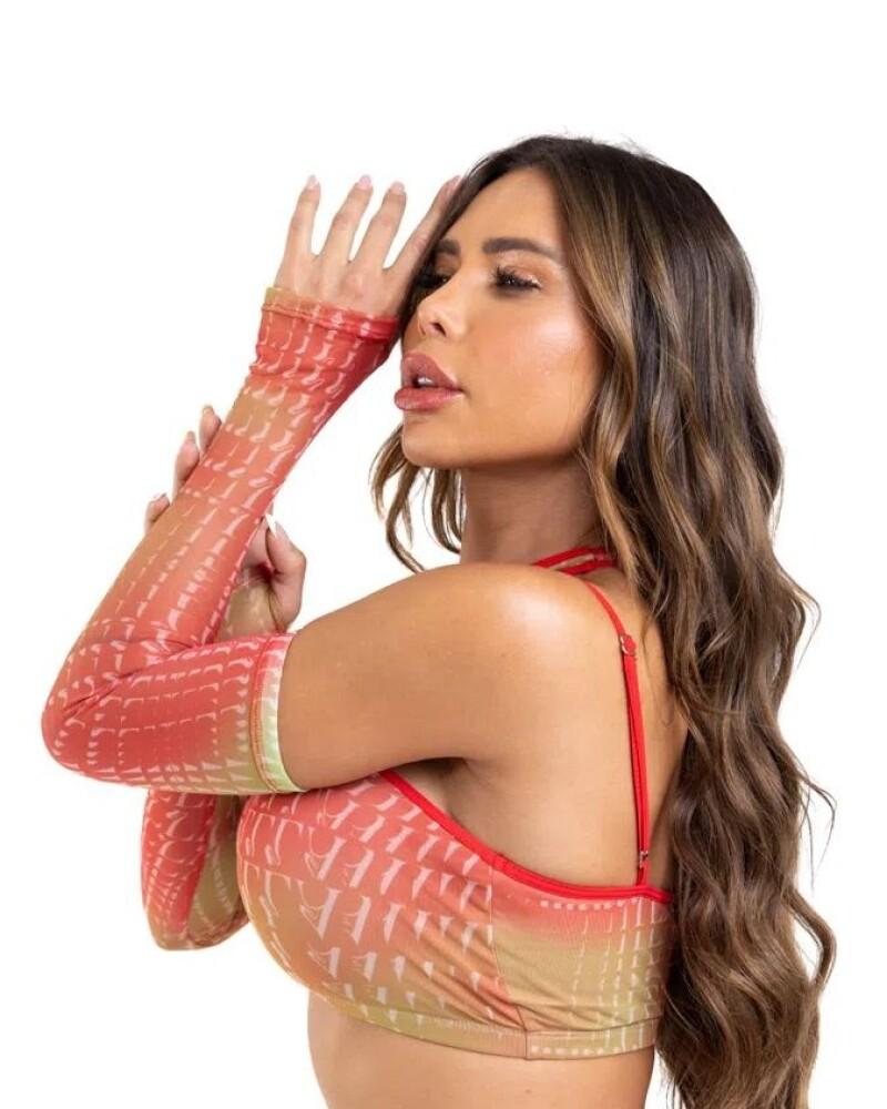 viceversa TOP CON GUANTES ESTAMPADO BY LABELLAMAFIA Grandes descuentos