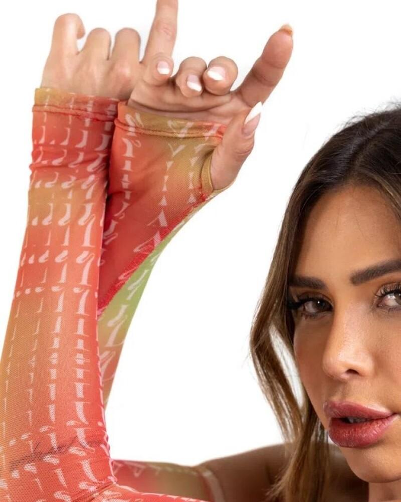 viceversa TOP CON GUANTES ESTAMPADO BY LABELLAMAFIA Grandes descuentos