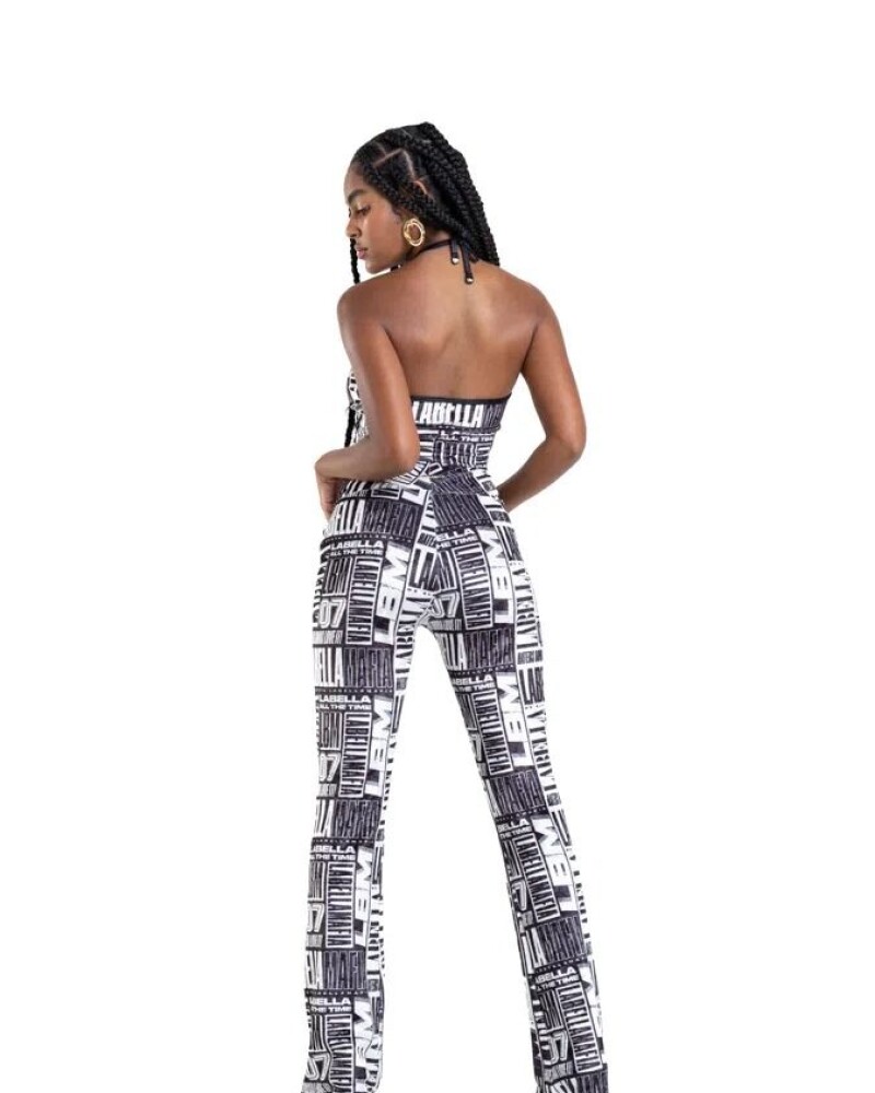 viceversa CONJUNTO TOP Y PANTALON ESTAMPADO BY LA BELLAMAFIA Oferta especial