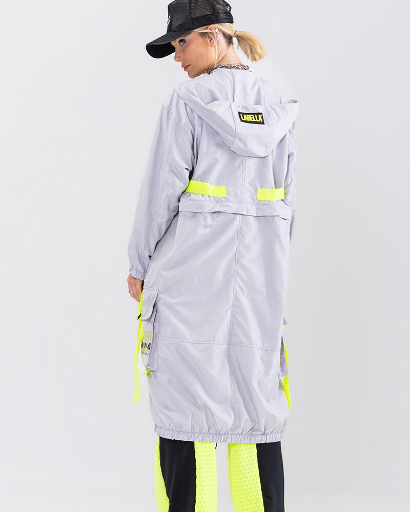 viceversa CHAQUETA LARGA GRIS Liquidación